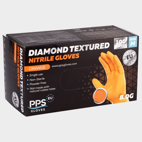 Γάντια νιτριλίου PPS DIAMOND GRIP PF