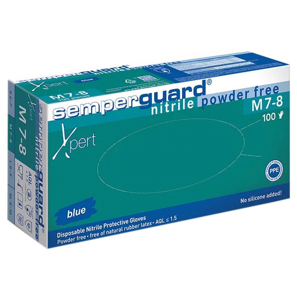 Γάντια νιτριλίου μιας χρήσης SEMPERGUARD NITRIL XPERT - XL - 90 τεμ.