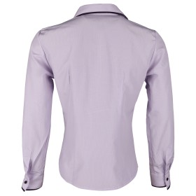 Γυναικείο μακρυμάνικο πουκάμισο ALEXIA LIGHT PURPLE STRIPE 2
