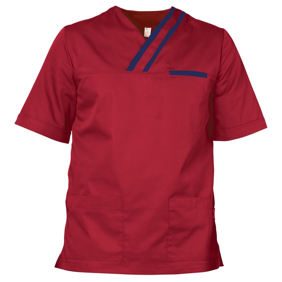 Αντρικός Ιατρικός μανδίας OLIVER DARK RED/NAVY