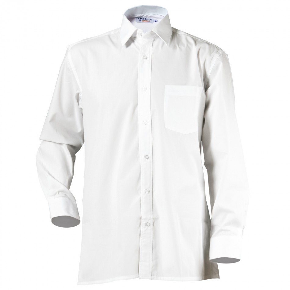 APOLLO WHITE Ανδρικό μακρυμάνικο πουκάμισο