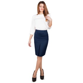 Γυναικεία ψηλόμεση φούστα ANJELA NAVY 2