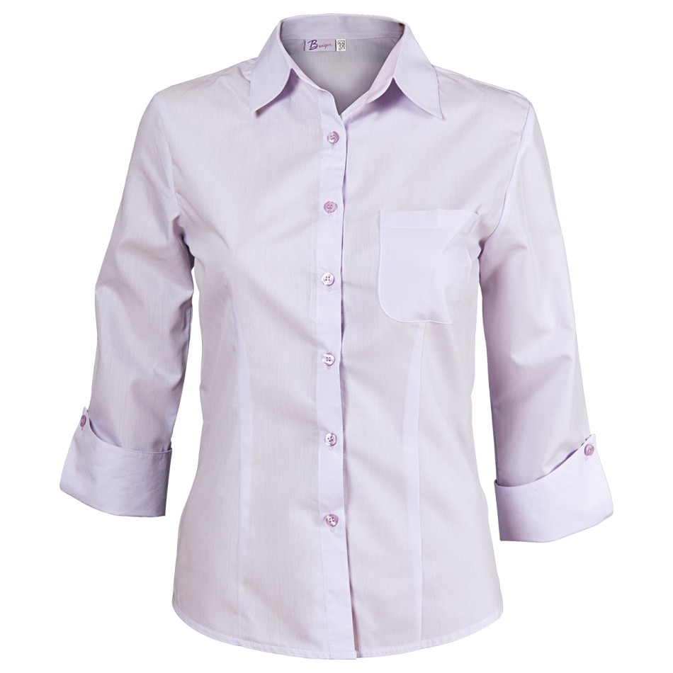 Γυναικείο πουκάμισο με μανίκια 3/4 CAMISA LIGHT PURPLE
