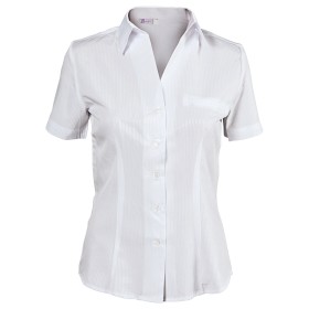 Γυναικείο κοντομάνικο πουκάμισο ELEGANCE WHITE 1