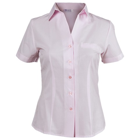 Γυναικείο κοντομάνικο πουκάμισο LEA PINK