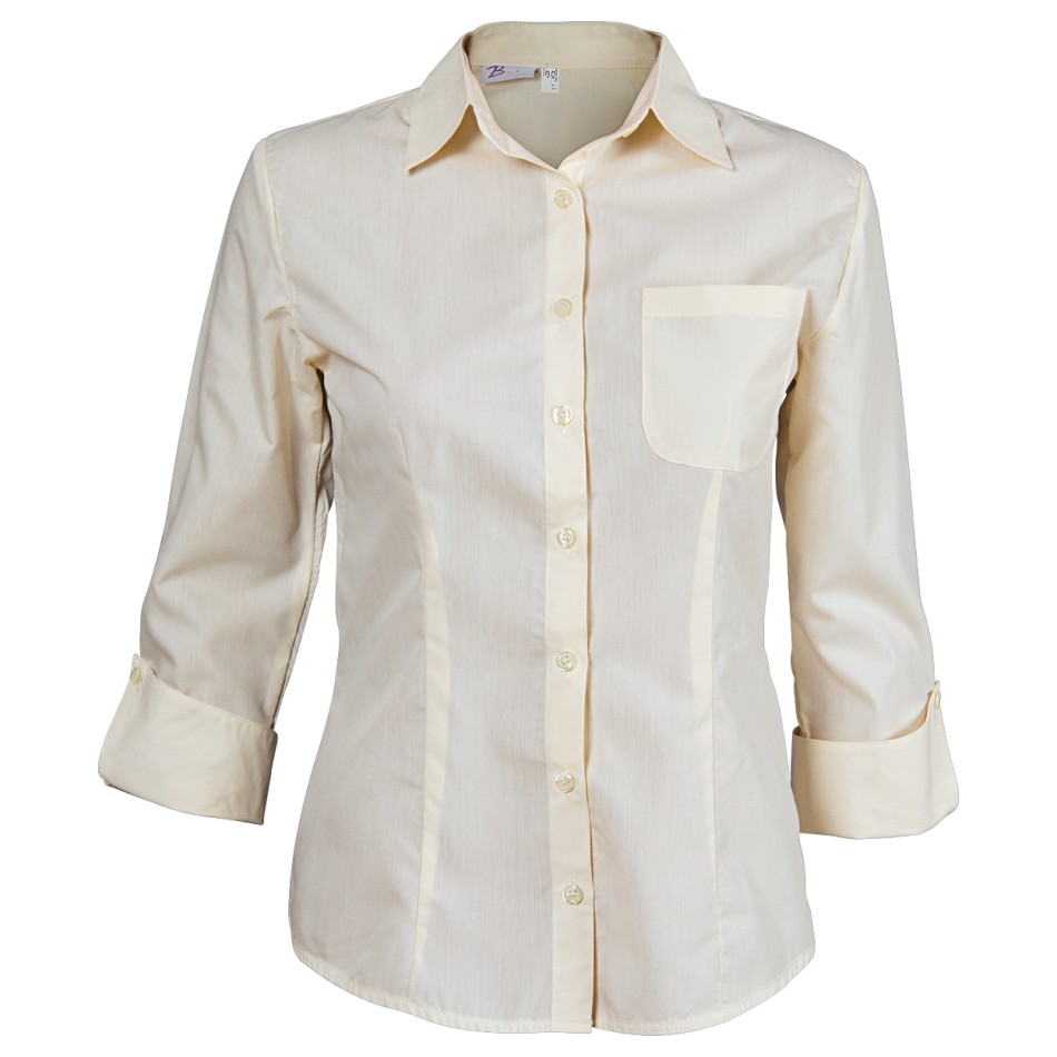 Γυναικείο πουκάμισο με μανίκια 3/4 CAMISA CHAMPAGNE