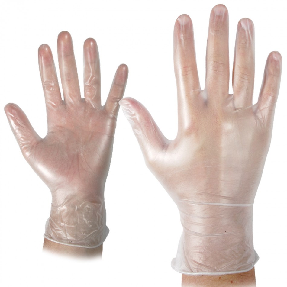 RAIL Disposable vinyl gloves