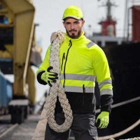 Ανακλαστική ζακέτα PRISMA HV YELLOW FLEECE 2