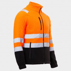 Ανακλαστική ζακέτα PRISMA HV ORANGE FLEECE 4