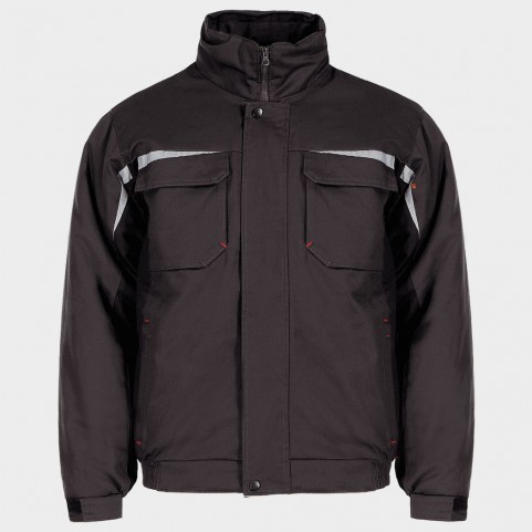 Μπουφάν εργασίας KASTOR WINTER GREY COTTON GREY/BLACK