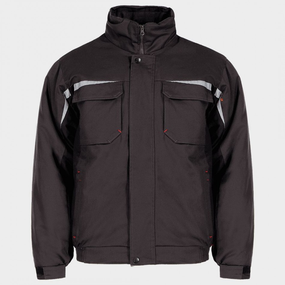 Μπουφάν εργασίας KASTOR WINTER GREY COTTON GREY/BLACK