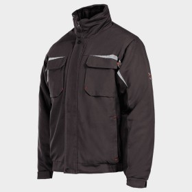 Μπουφάν εργασίας KASTOR WINTER GREY COTTON GREY/BLACK 3