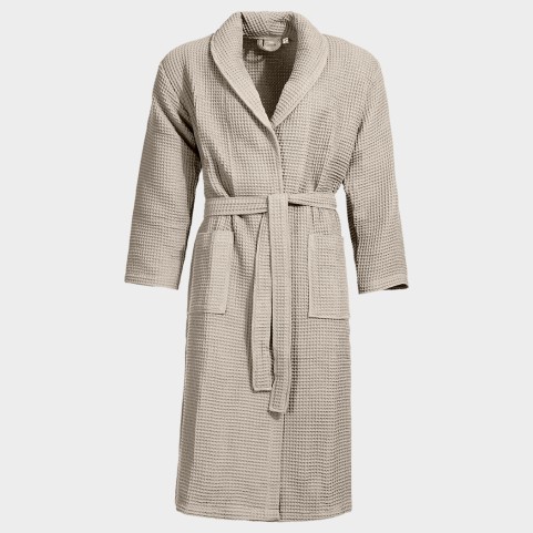 Μπουρνούζι μπάνιου πικέ BU HOTEL ECRU