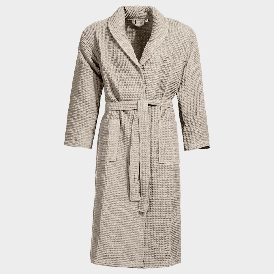 Μπουρνούζι μπάνιου πικέ BU HOTEL ECRU