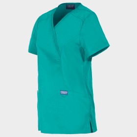 Γυναικεία ιατρική μπλούζα CHEROKEE WRAP TEAL BLUE WWE610 3