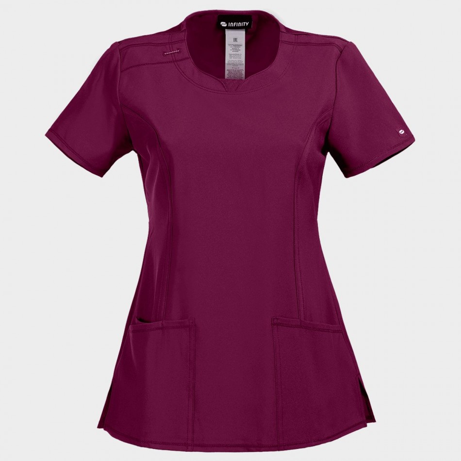 Γυναικεία ιατρική μπλούζα CHEROKEE ROUD BORDEAUX CKE2624A
