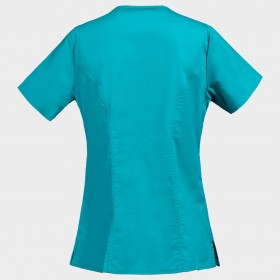 Γυναικεία ιατρική μπλούζα CHEROKEE WRAP LIGHT PETROL WWE4728 2