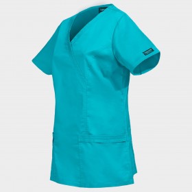 Γυναικεία ιατρική μπλούζα CHEROKEE WRAP LIGHT PETROL WWE4728 3