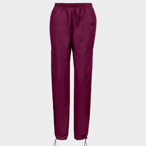 Ιατρικό παντελόνι CHEROKEE MR CARGO BORDEAUX WWE4005