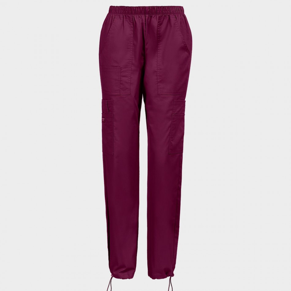 Ιατρικό παντελόνι CHEROKEE MR CARGO BORDEAUX WWE4005