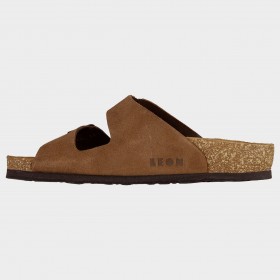 Γυναικείες παντόφλες LEON LADY BROWN SUEDE 5