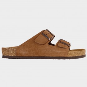 Ανδρικές παντόφλες LEON MAN BROWN SUEDE