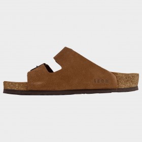 Ανδρικές παντόφλες LEON MAN BROWN SUEDE 4