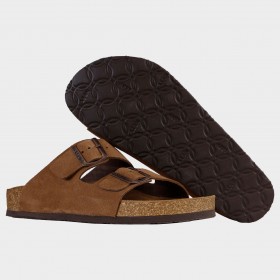 Ανδρικές παντόφλες LEON MAN BROWN SUEDE 6