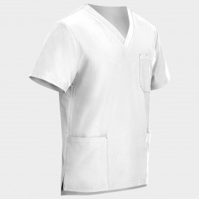 Ανδρική ιατρική μπλούζα NOBBY WHITE 4 - Stenso.gr Ανδρική ιατρική μπλούζα NOBBY WHITE 4