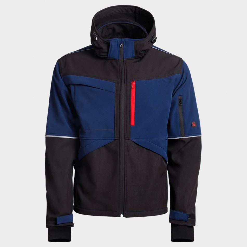 Μπουφάν Softshell PRISMA SOFTSHELL 2.0 BLACK/DARK BLUE