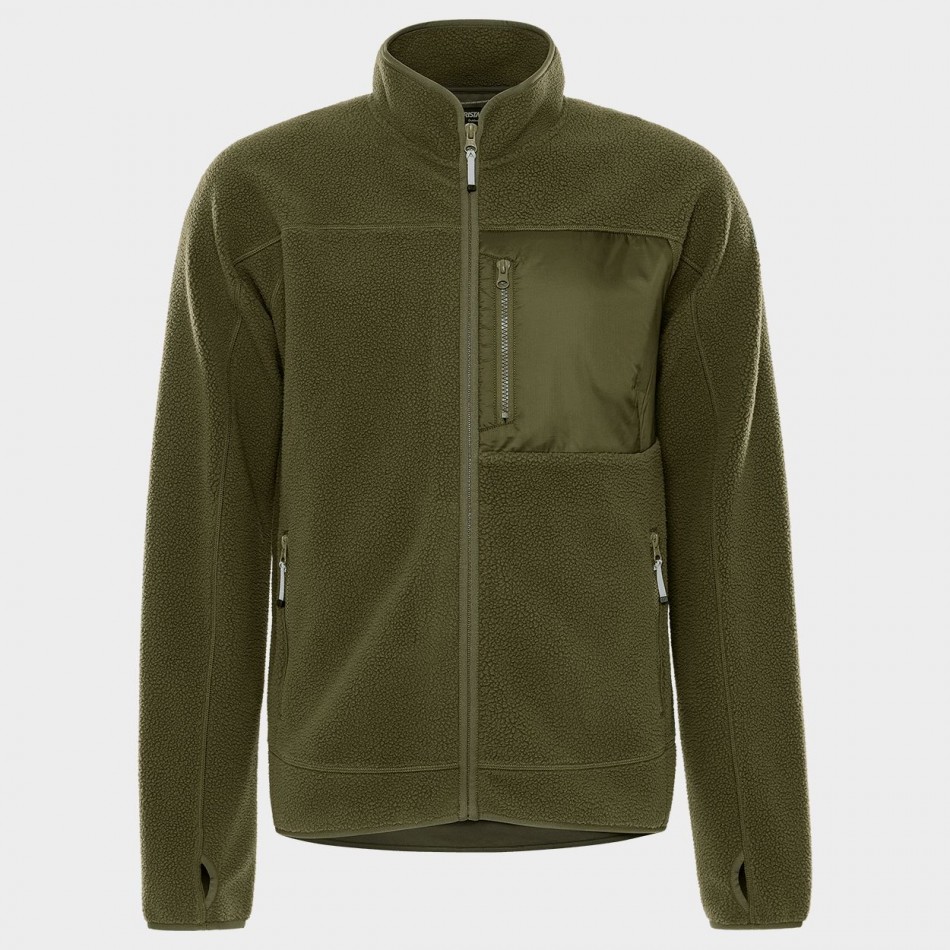 Μπουφάν εργασίας FRISTADS ARGON MICRO PILE FLEECE LIGHT GREEN