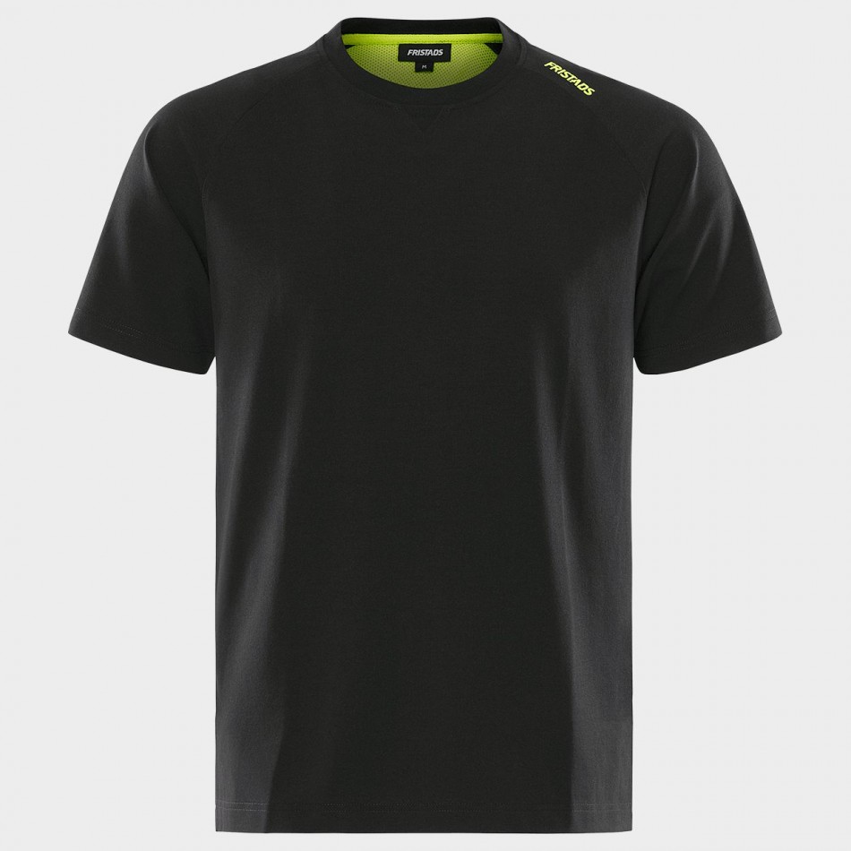 Κοντομάνικη μπλούζα FRISTADS HEAVY STRETCH BLACK