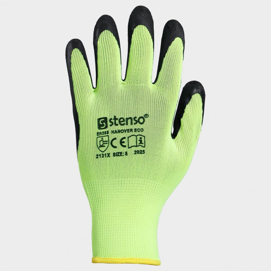 Γάντια με επικάλυψη λάτεξ HANOVER ECO