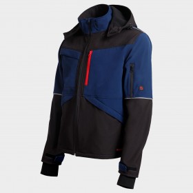 Μπουφάν Softshell PRISMA SOFTSHELL 2.0 BLACK/DARK BLUE 3