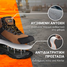 Παπούτσια εργασίας RULER S3S SR BROWN/BLACK 2