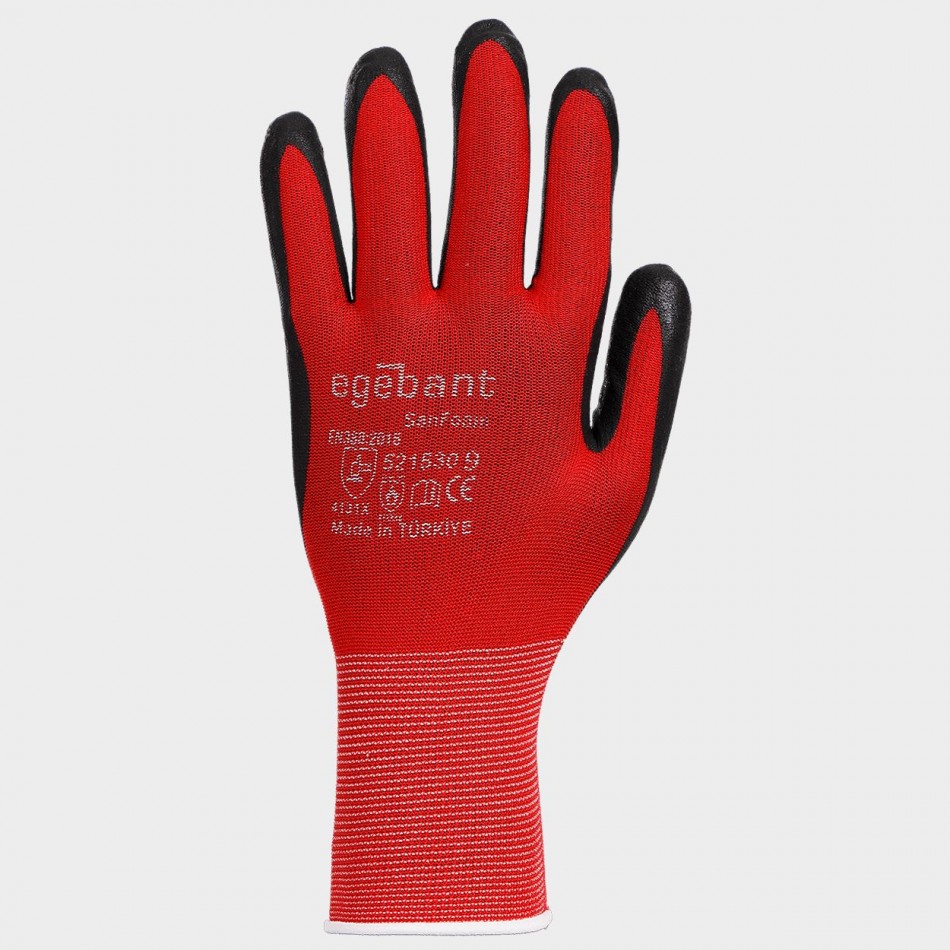 Γάντια βουτηγμένα σε αφρό νιτριλίου EGEBANT SANFOAM







