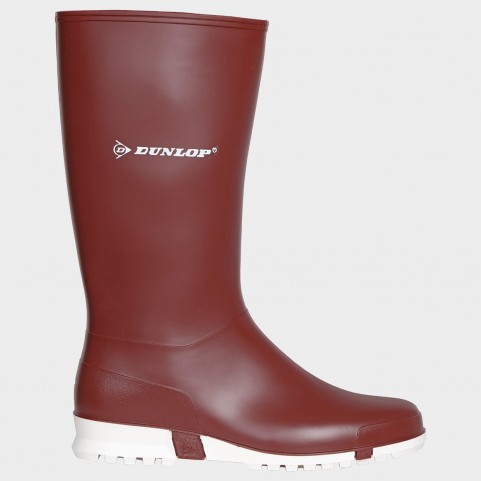 Γυναικείες γαλότσες Dunlop Sport BURGUNDY/WHITE