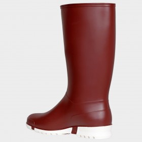 Γυναικείες γαλότσες Dunlop Sport BURGUNDY/WHITE 4