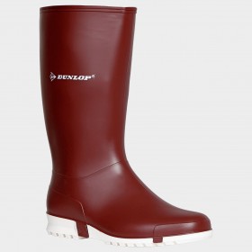 Γυναικείες γαλότσες Dunlop Sport BURGUNDY/WHITE 5