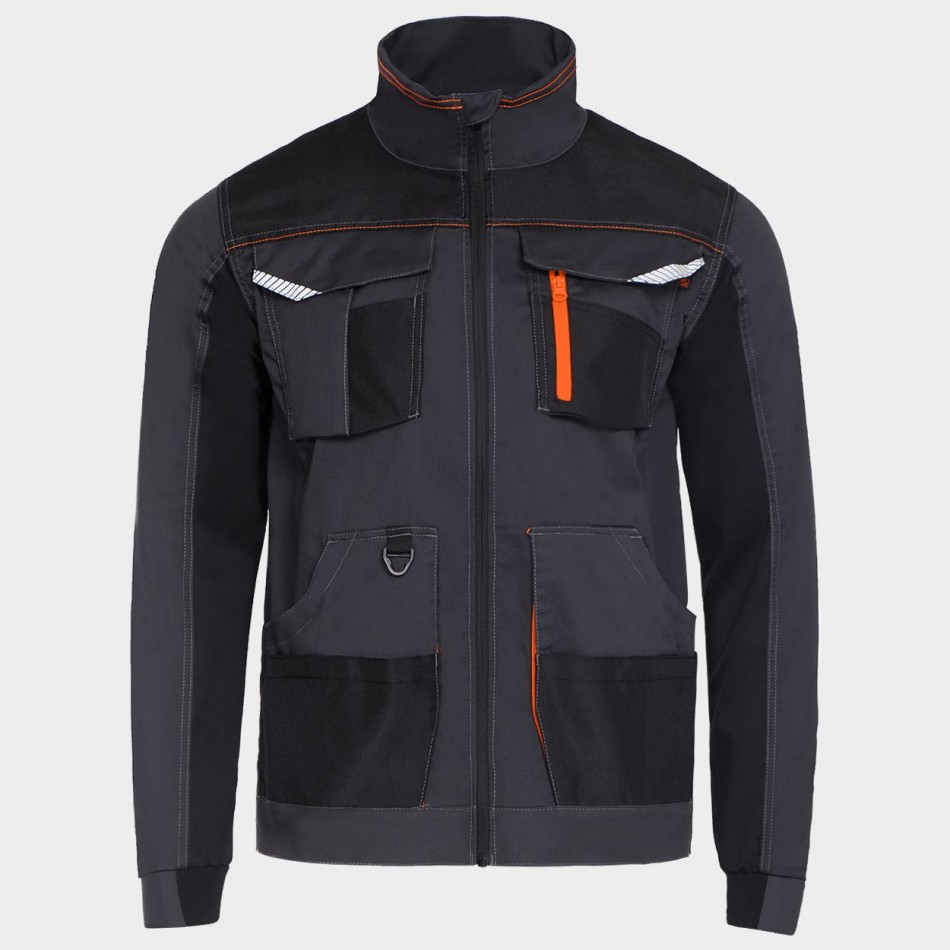 Μπουφάν εργασίας KASTOR STRETCH GREY/ORANGE
