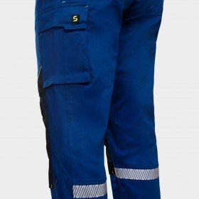 Παντελόνι εργασίας MELBOURNE STRETCH SPECIAL ROYAL BLUE/BLACK 4