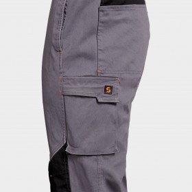 Παντελόνι εργασίας MELBOURNE STRETCH GREY/BLACK 4