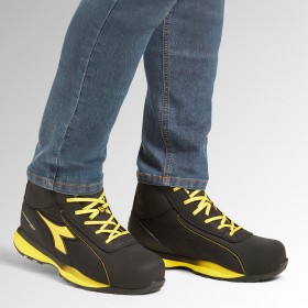 Παπούτσια εργασίας DIADORA GLOVE HYPER MID S3S FO HRO SR ESD BLACK 2