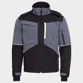 Μπουφάν Softshell PRISMA SOFTSHELL 2.0 BLACK/GREY 3