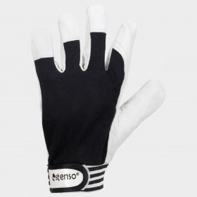 Γάντια από δέρμα και ύφασμα GILT BLACK