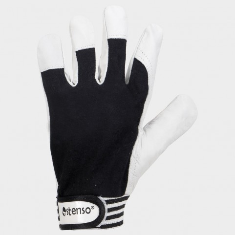 Γάντια από δέρμα και ύφασμα GILT BLACK
