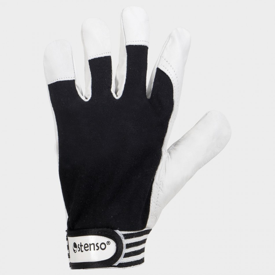 Γάντια από δέρμα και ύφασμα GILT BLACK