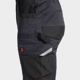 Βερμούδα εργασίας Kastor Stretch GREY/ORANGE 5