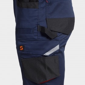 Βερμούδα εργασίας Kastor Stretch DARK BLUE/RED 7
