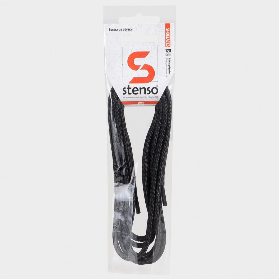 Κορδόνια για παπούτσια STENSO BLACK 140см
